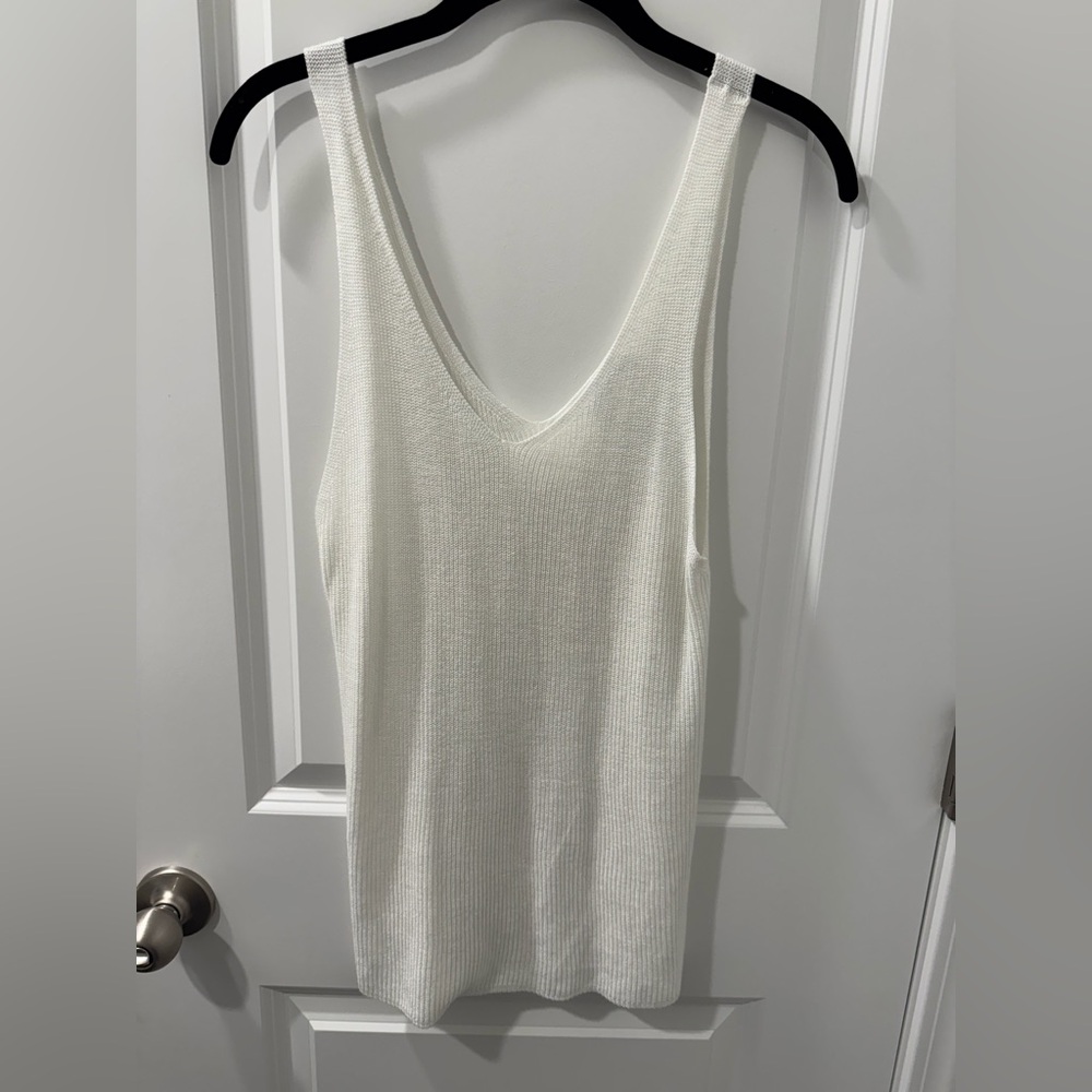 Carly Jean Los Angeles Cream Tank Top